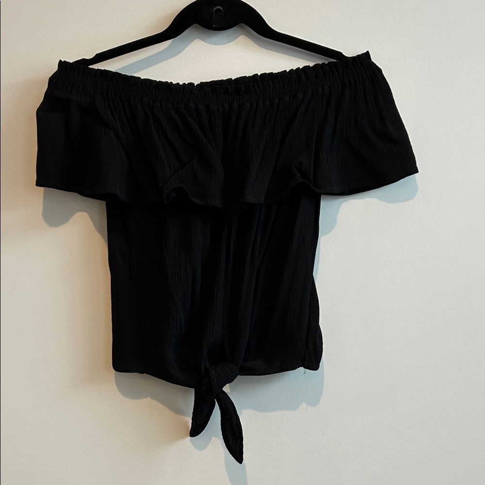 Express Black Off-Shoulder Blouse
